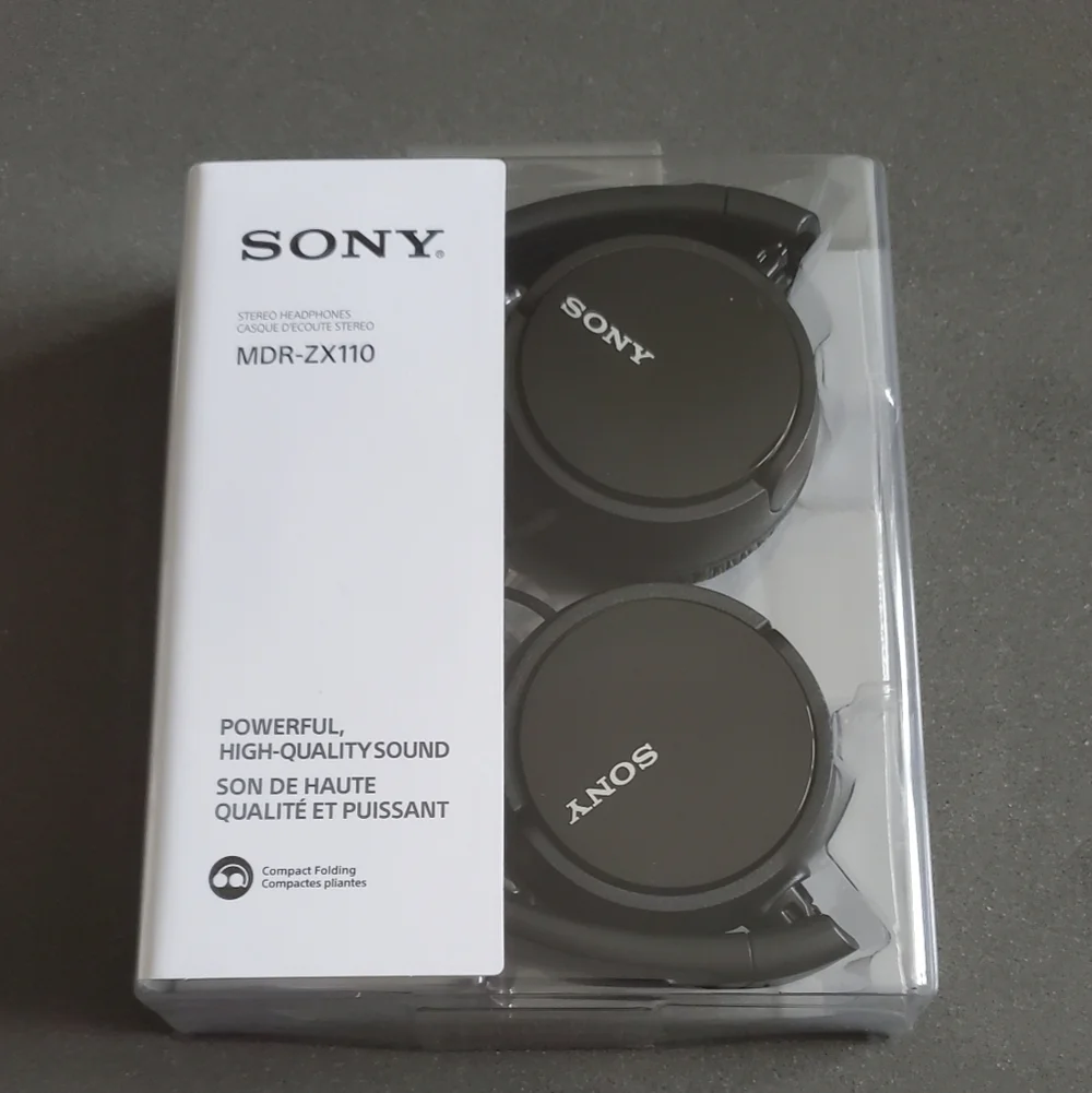 Sony Black MDR-ZX110 New In Box